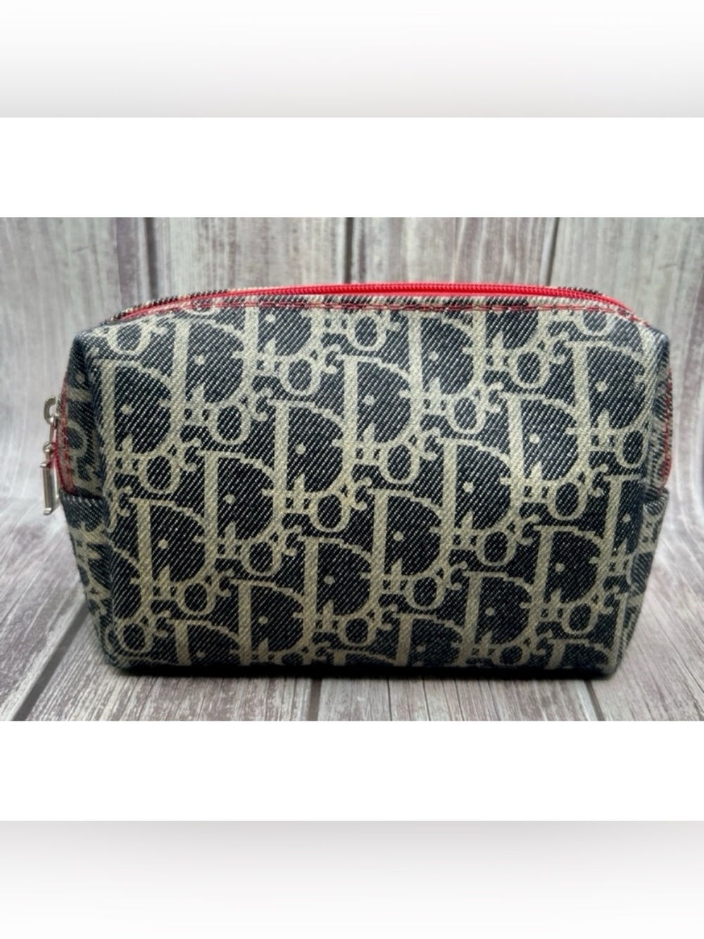 DIOR Denim Trotter Pouch Clutch Bag RARE